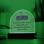 Mom Your Love - Acrylic Dome Plaque