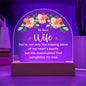 My Dear Wife - Acrylic Dome Plaque