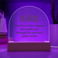 Mom Your Love - Acrylic Dome Plaque