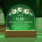 My Dear Wife - Acrylic Dome Plaque