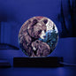 Mama and Baby Bear Faux Stained Glass Acrylic Plaque