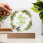 Bless Our Nest - Acrylic Circle Plaque
