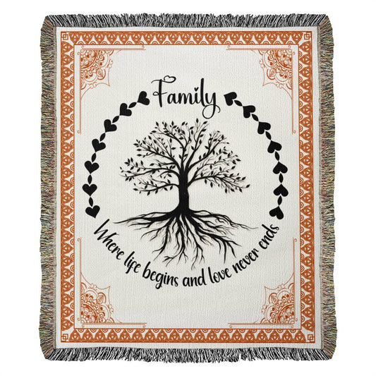Family - Heirloom Woven Blanket