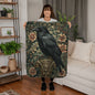 Raven Sherpa Fleece Blanket