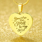 Stars to My Sky - Engraved Heart Necklace