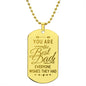 The Best Dad - Engraved Dog Tag Necklace