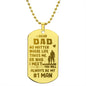 Gift for Dad from Daughter - My #1 Man - Engraved Dog Tag Necklace