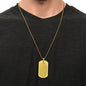 New Dad from Baby - My Little Eyes - Engraved Dog Tag Necklace