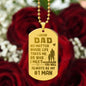 Gift for Dad from Daughter - My #1 Man - Engraved Dog Tag Necklace