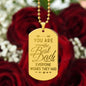 The Best Dad - Engraved Dog Tag Necklace