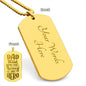 Gift for Dad - My Hero - Engraved Dog Tag Necklace