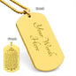 New Dad from Baby - My Little Eyes - Engraved Dog Tag Necklace