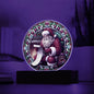Santa Faux Stained Glass Acrylic Plaque
