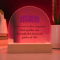 Mom Your Love - Acrylic Dome Plaque
