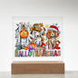 Happy Hallothankmas - Acrylic Square Plaque