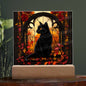 Black Cat Acrylic Square Plaque