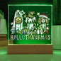 Happy Hallothankmas - Acrylic Square Plaque