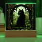 Black Cat Acrylic Square Plaque