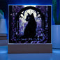 Black Cat Acrylic Square Plaque