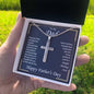 Gift for Dad - Shining Star - Cross Necklace