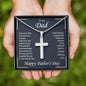 Gift for Dad - Shining Star - Cross Necklace