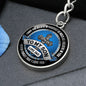 Gift for Son from Dad - Believe in Yourself - Circle Keychain