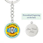 Gift for Mom - My Sunshine - Circle Keychain