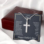 Gift for Dad - Shining Star - Cross Necklace