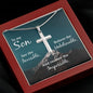 Gift for Son - See the Invisible - Stainless Steel Cross Necklace