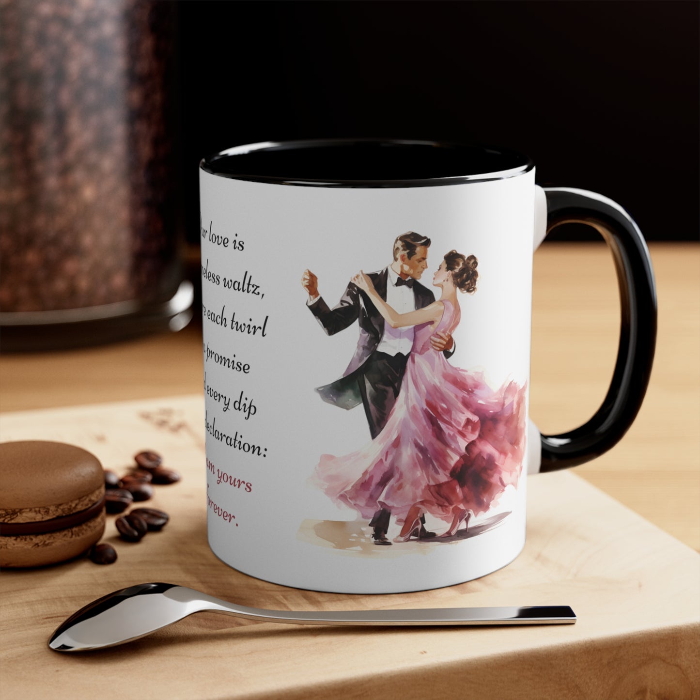 Timeless Waltz Accent Coffee Mug, 11oz