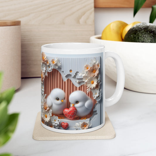 Chicks In Love Ceramic Mug 11oz