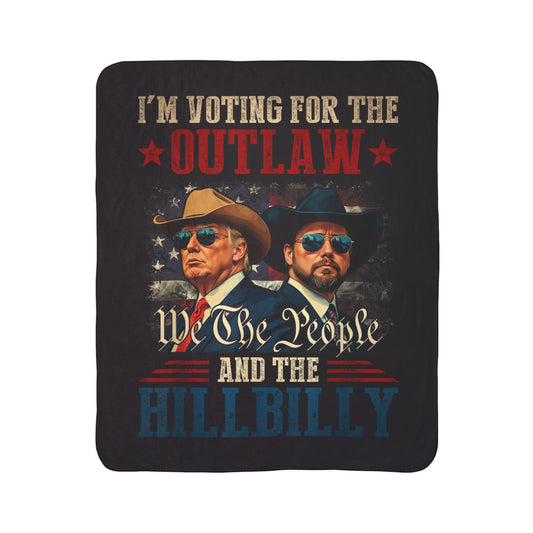 The Outlaw and the Hillbilly Fleece Sherpa Blanket