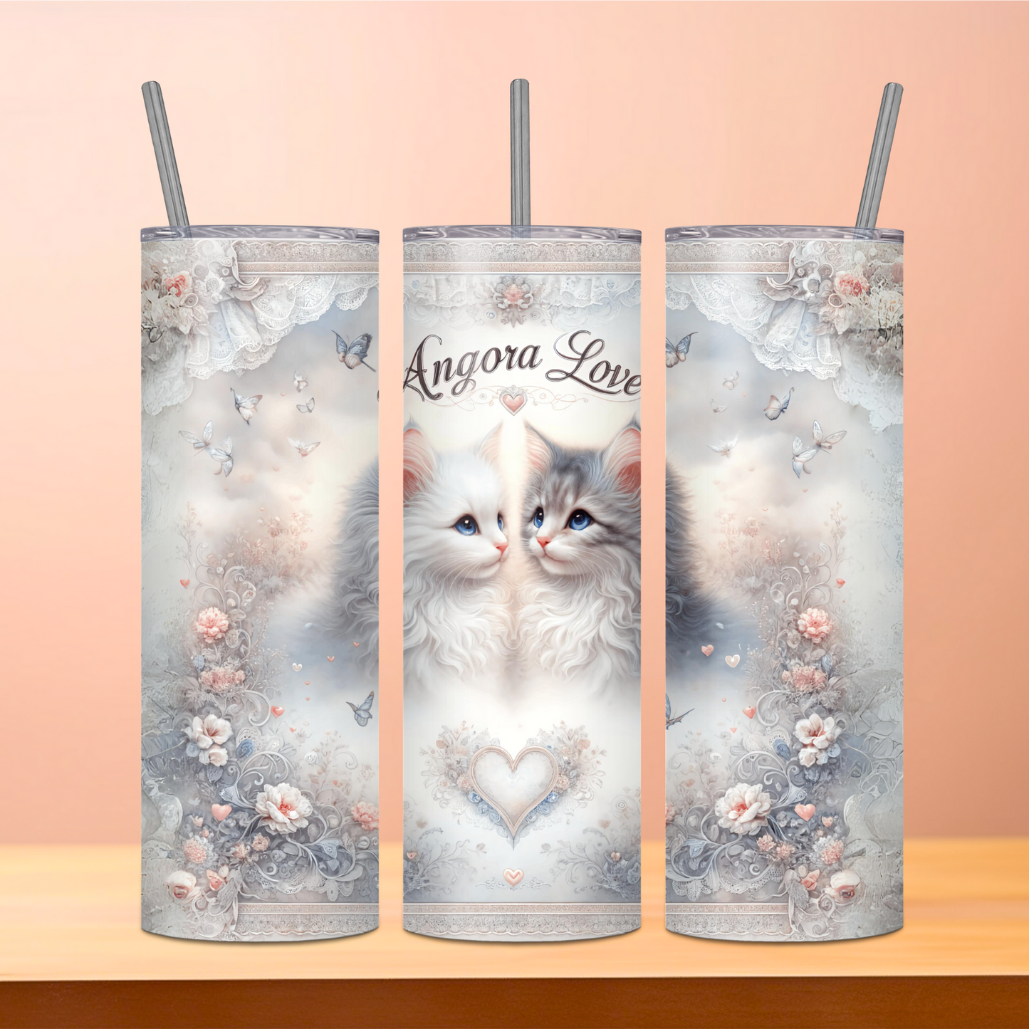 Angora Love Skinny Matte Tumbler, 20oz