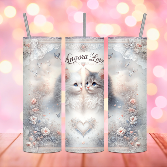 Angora Love Skinny Matte Tumbler, 20oz