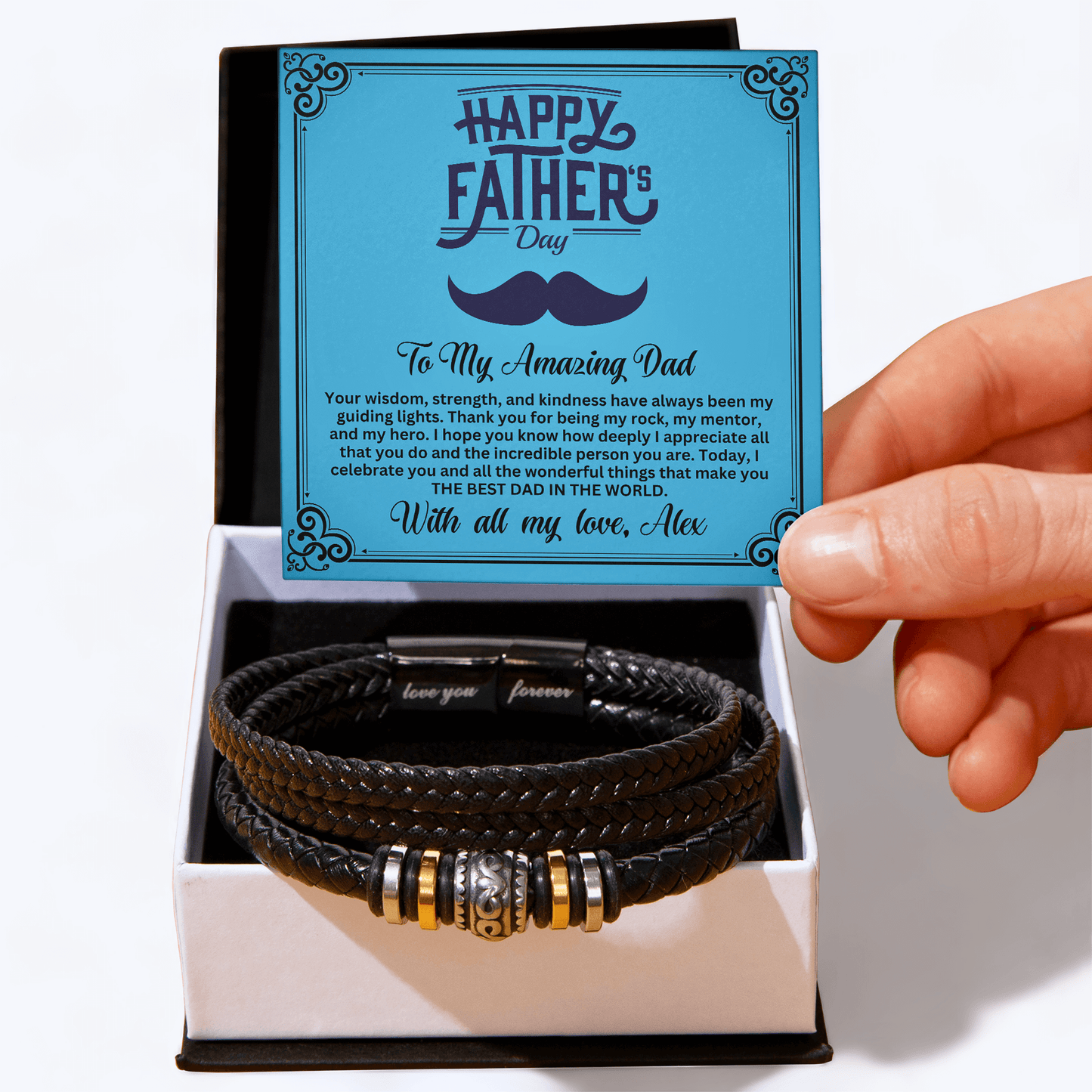 Happy Father's Day Love You Forever Bracelet