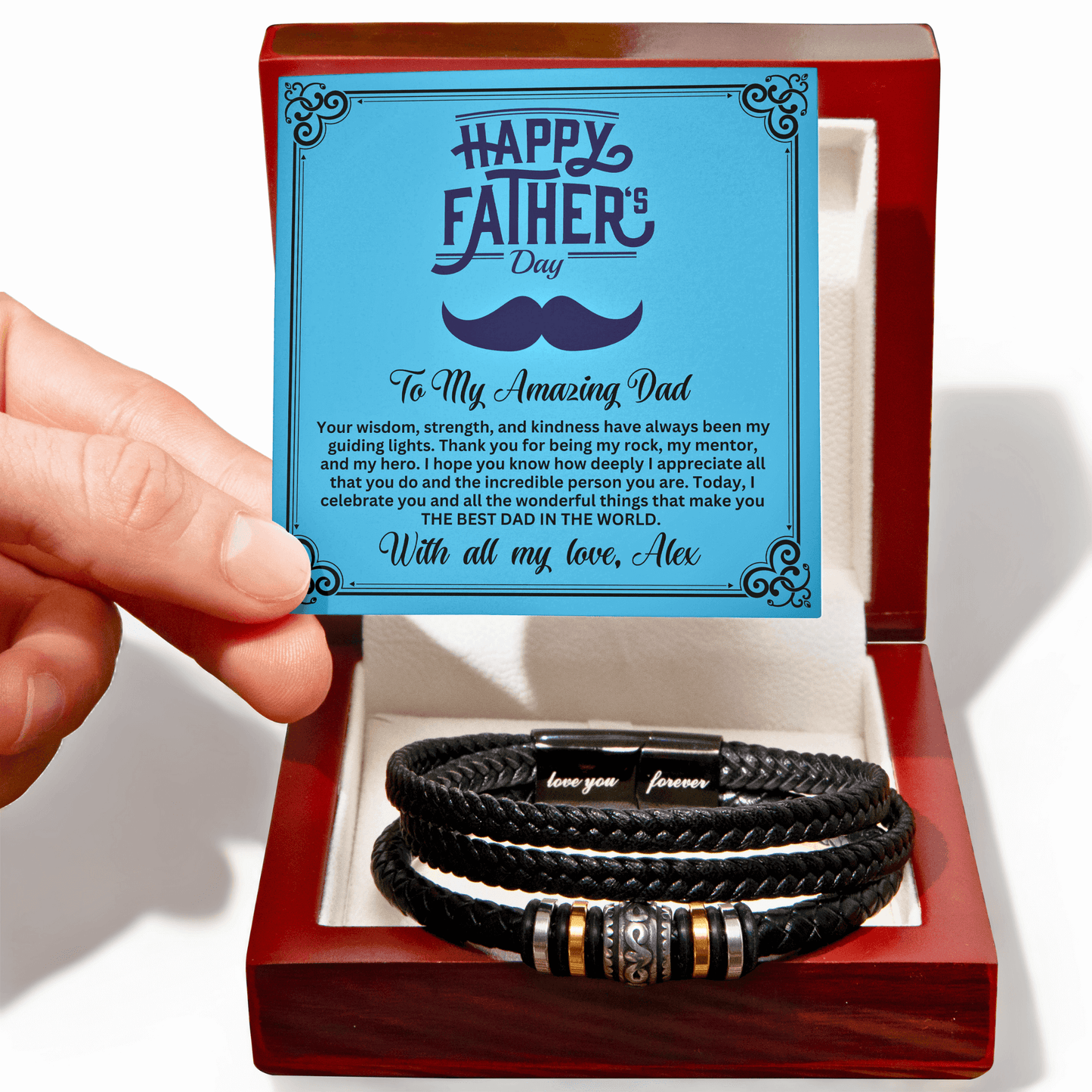 Happy Father's Day Love You Forever Bracelet