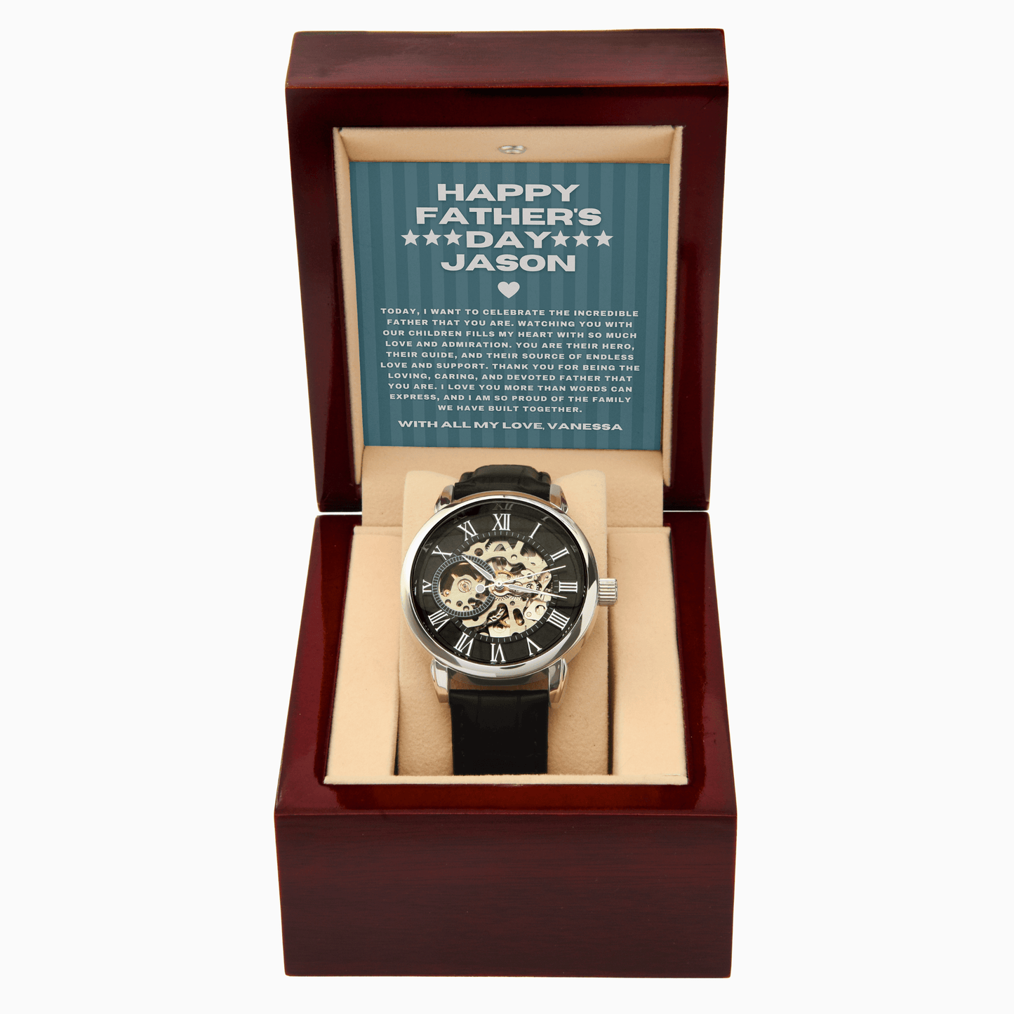 Father's Day Gift for Husband Openwork Watch