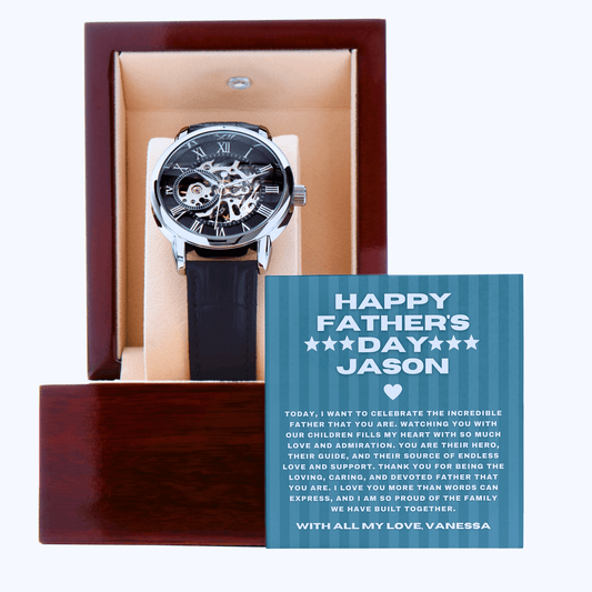 Father's Day Gift for Husband Openwork Watch