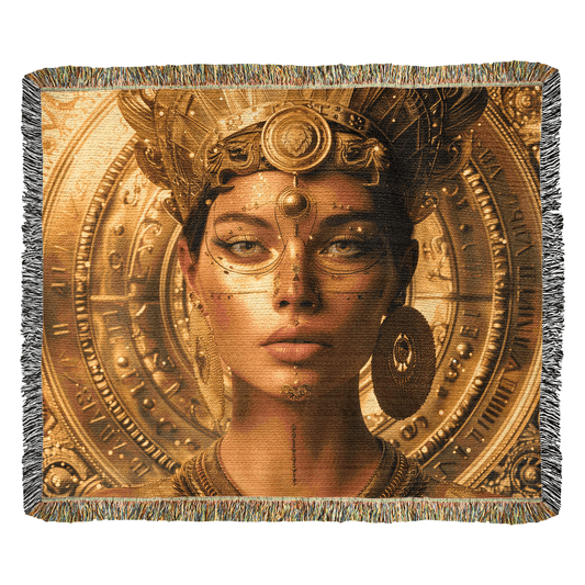 Leo Goddess Heirloom Woven Blanket