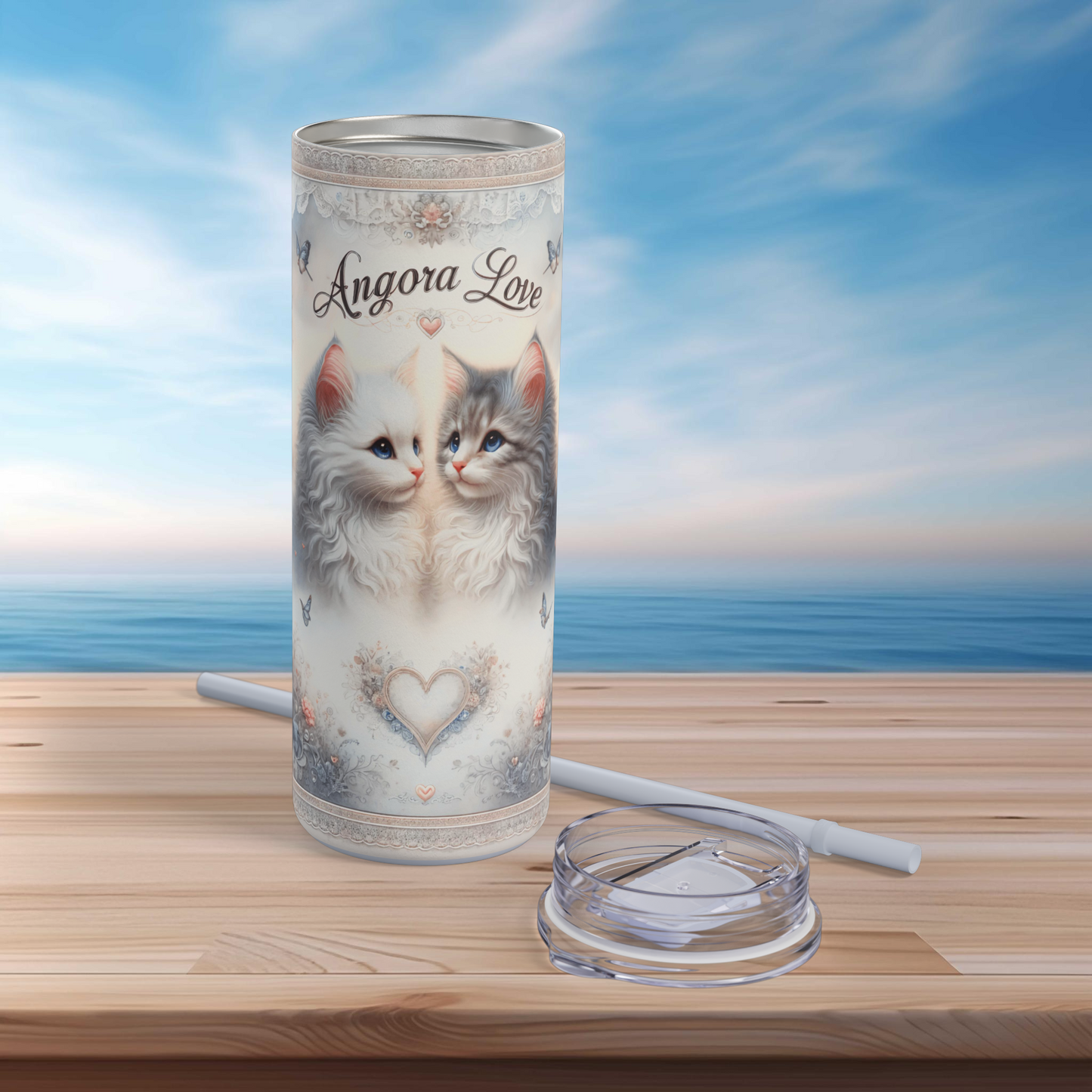 Angora Love Skinny Matte Tumbler, 20oz