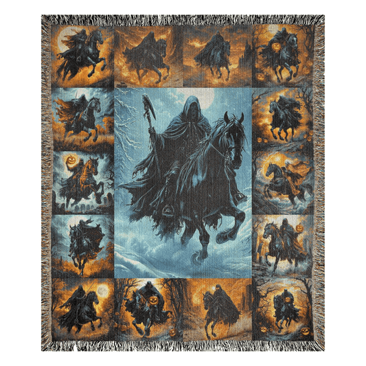 Grim Reaper Woven Blanket