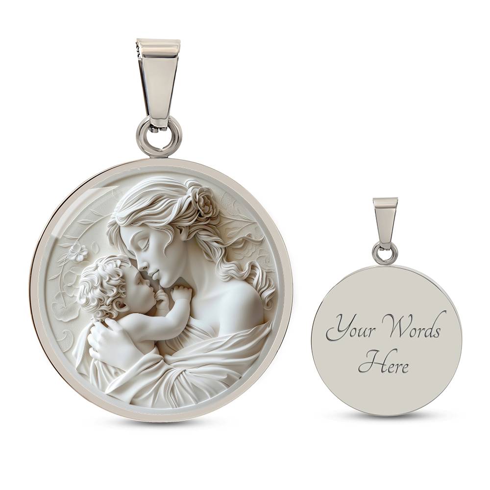 Mother and Child Personalized Pendant