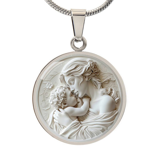 Mother and Child Personalized Pendant
