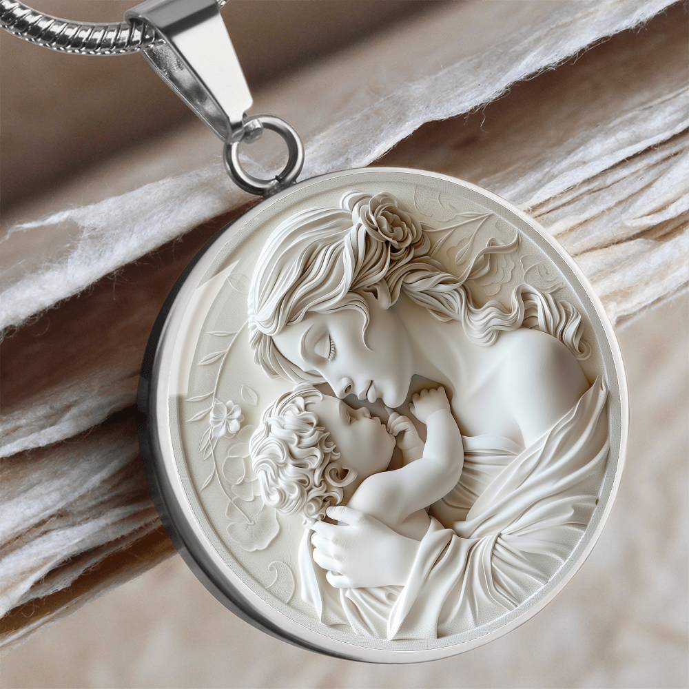 Mother and Child Personalized Pendant