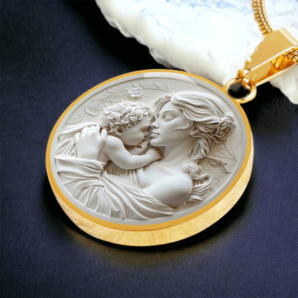 Mother and Child Personalized Pendant