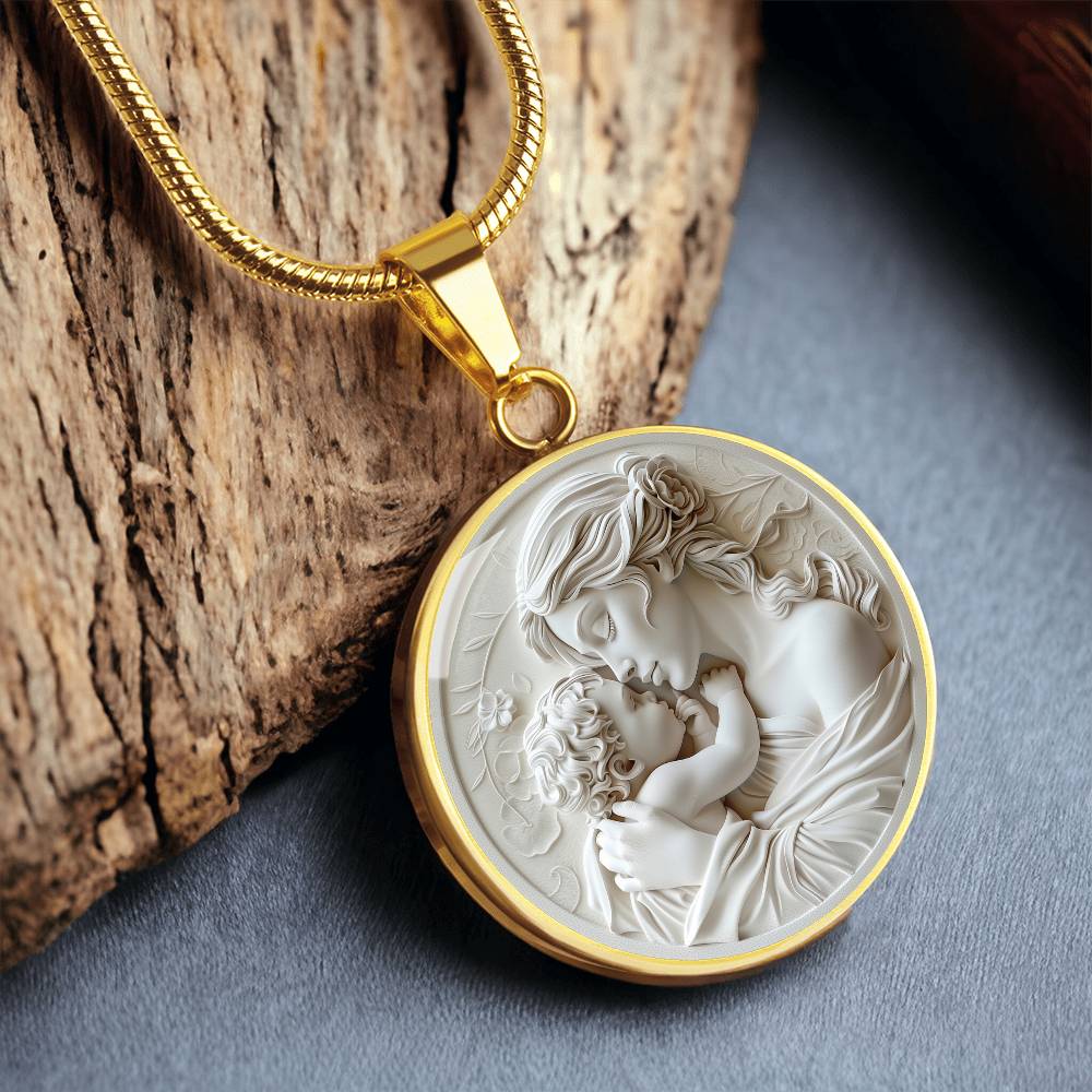 Mother and Child Personalized Pendant