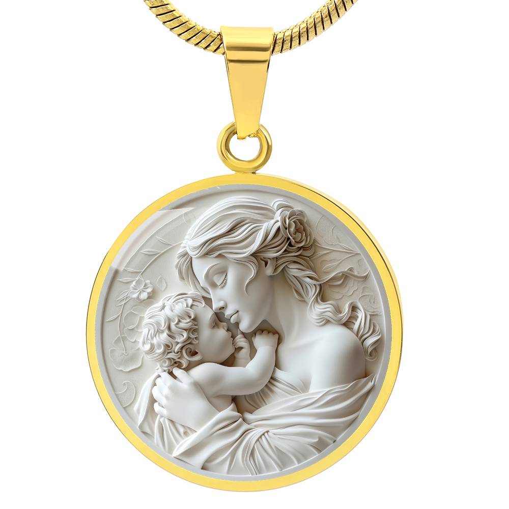 Mother and Child Personalized Pendant