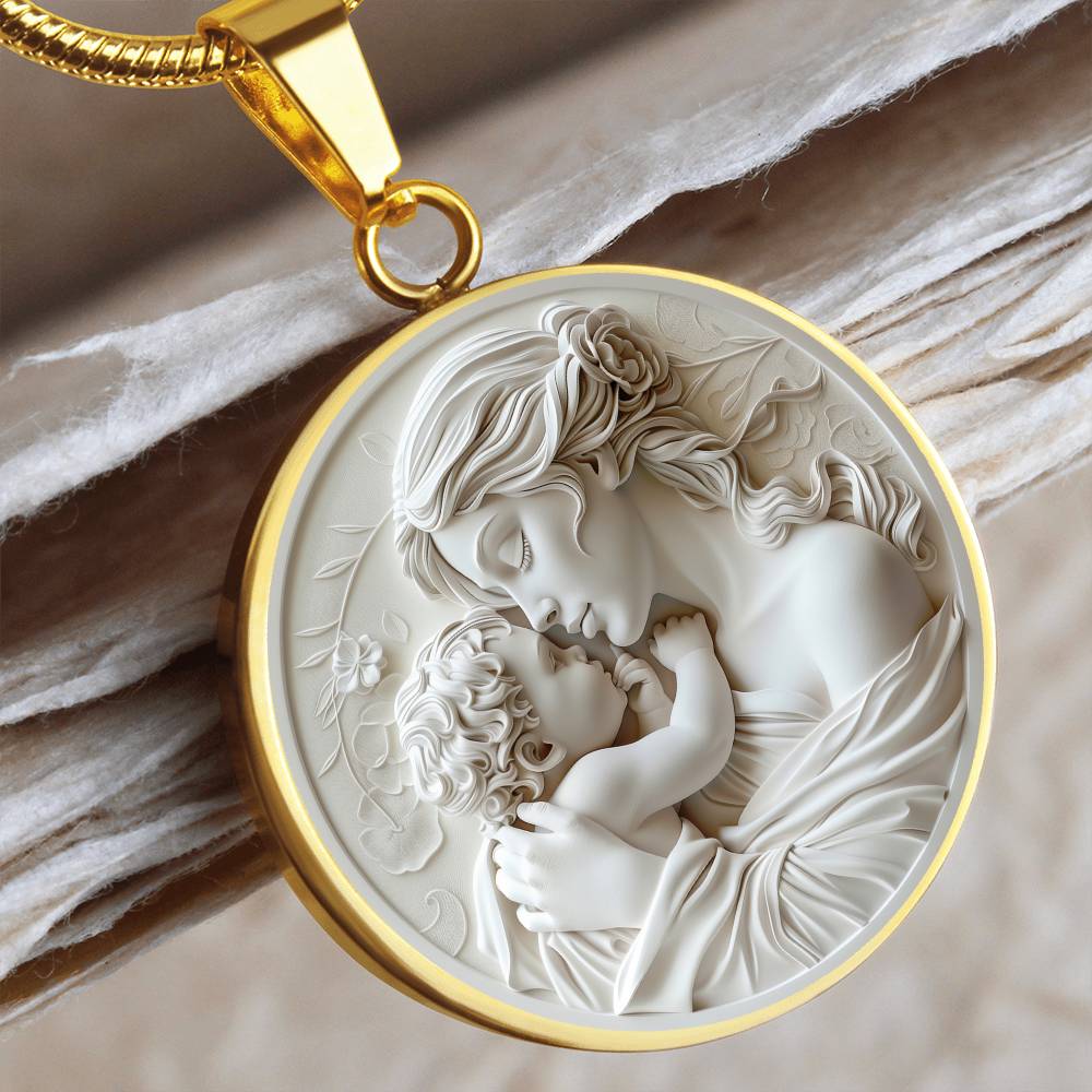 Mother and Child Personalized Pendant