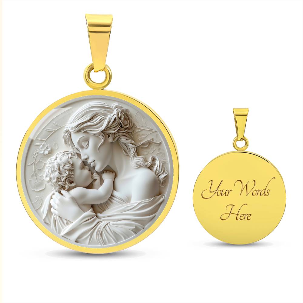 Mother and Child Personalized Pendant