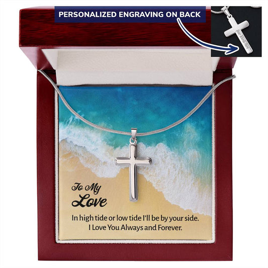 To My Love - Personalized Cross Necklace